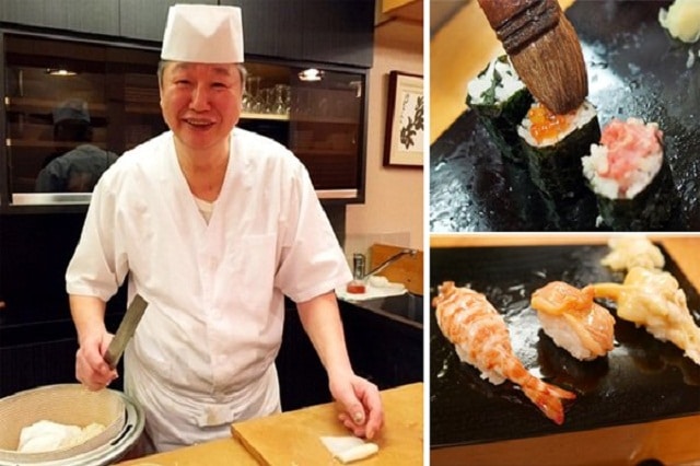 Chủ quán Susumu Yajima và các món sushi cầu kỳ của mình