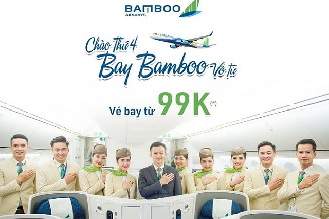 Luôn có vé máy bay giá hấp dẫn vào các ngày thứ tư với chương trình Chào thứ tư, bay Bamboo vô tư