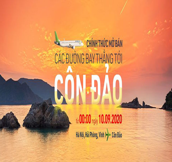 Bamboo Airways mở 3 đường bay thẳng tới Côn Đảo