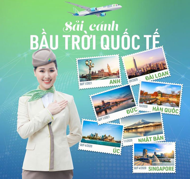 Bamboo Airways chuẩn bị mở hàng loạt đường bay quốc tế